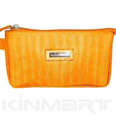 Small Satin Stitched Toiltry Bag